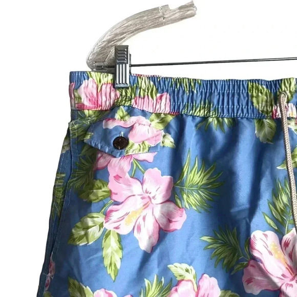 Polo Ralph Lauren Men's Swim Trunks XXL 38-42 Floral Mesh Lined Elastic Waist - Picture 6 of 10